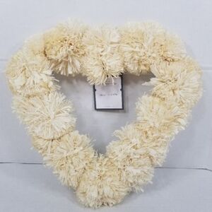 Threshold brand natural raffia heart-shaped wreath